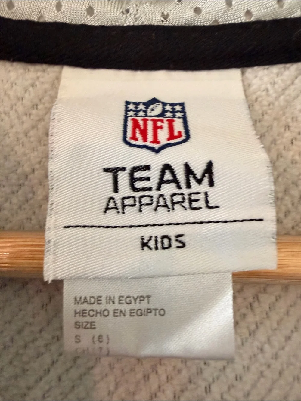 San Francisco 49ers NFL Team Apparel Kids Small 6/7 Black Full Zip Mesh Hoodie